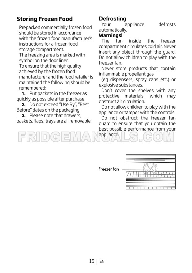 Beko FXF553W User Manual